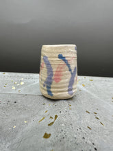 Load image into Gallery viewer, mini vase with blue, pink and purple
