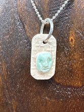 Load image into Gallery viewer, turquoise cameo pendant
