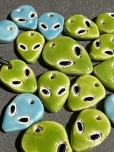 Load image into Gallery viewer, green alien necklace
