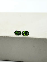 Load image into Gallery viewer, green chrome diopside earrings
