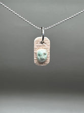 Load image into Gallery viewer, turquoise cameo pendant
