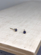 Load image into Gallery viewer, iolite earrings - 2mm
