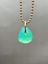 Load image into Gallery viewer, green chalcedony pendant
