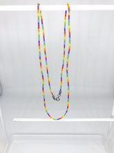Load image into Gallery viewer, rainbow beaded necklace/bracelet
