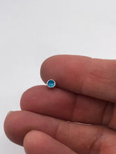 Load image into Gallery viewer, teal enamel earrings
