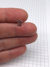 Load image into Gallery viewer, tiny silver turtle earrings
