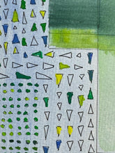 Load image into Gallery viewer, Green and blue triangles
