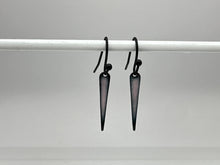 Load image into Gallery viewer, pale pink enamel spike earrings
