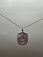 Load image into Gallery viewer, silver face necklace
