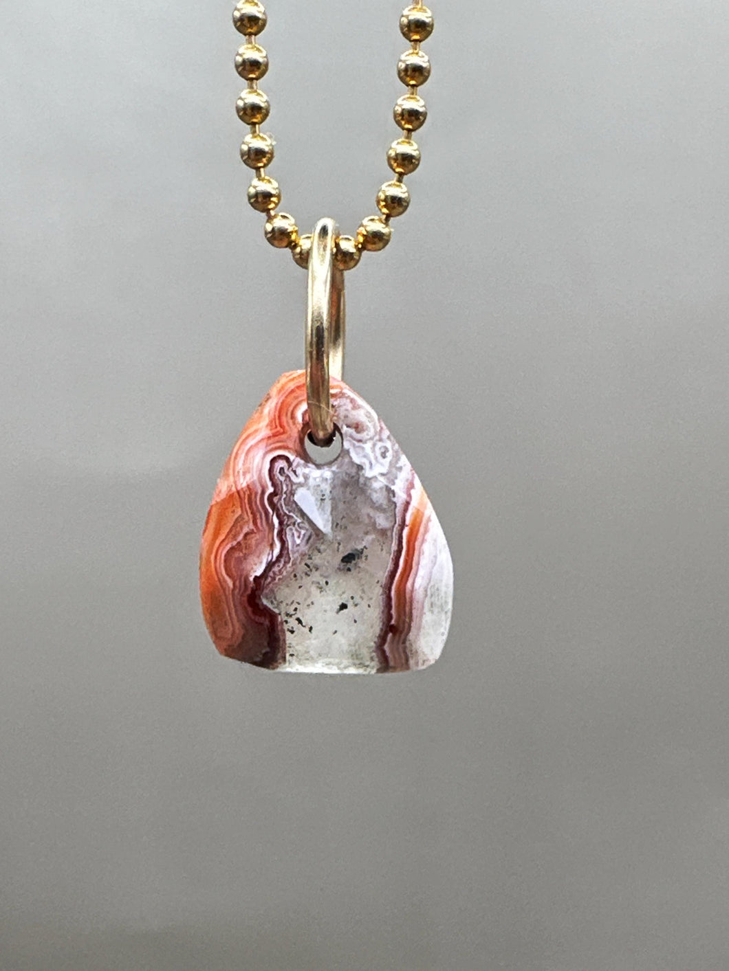 crazy lace agate pendant