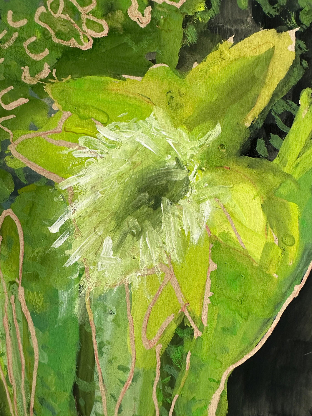 Green orchid