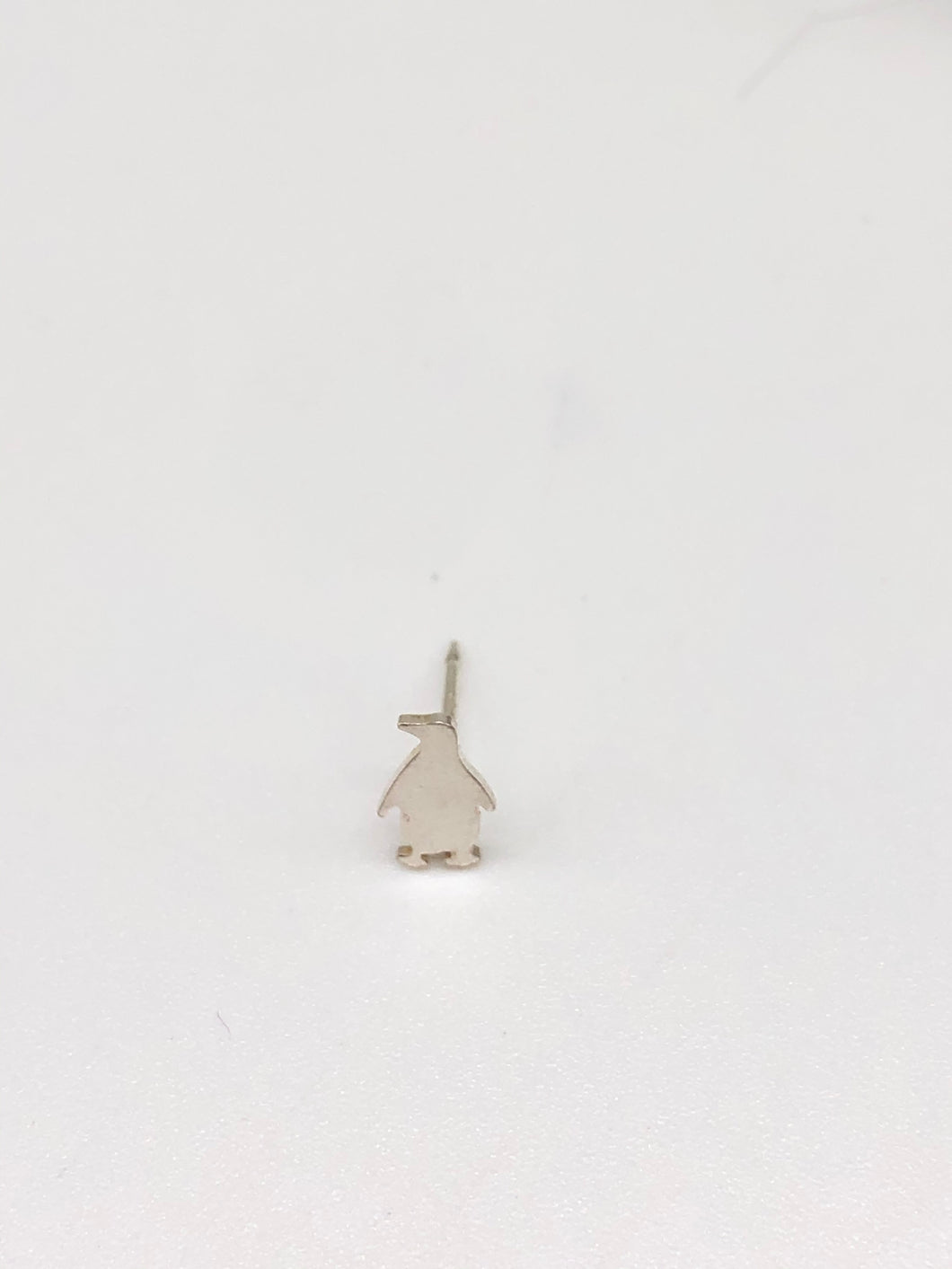 tiny penguin earring