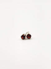 Load image into Gallery viewer, garnet stud earrings - 4mm
