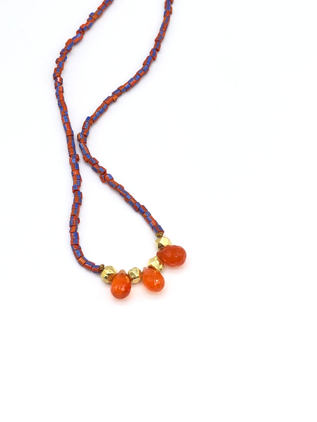 carnelian bead necklace