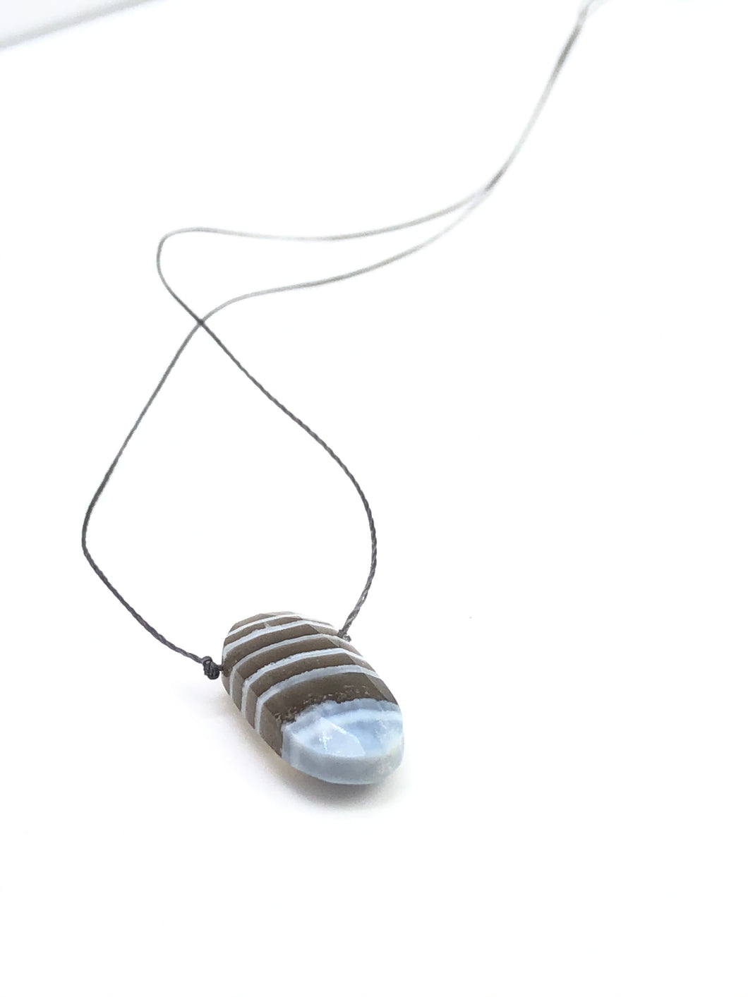 striped opal pendant necklace