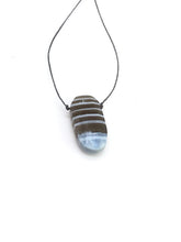 Load image into Gallery viewer, striped opal pendant necklace
