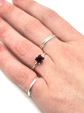 Load image into Gallery viewer, garnet and silver ring
