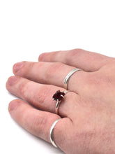 Load image into Gallery viewer, garnet and silver ring
