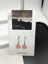 Load image into Gallery viewer, pink porcelain drop earrings
