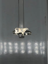 Load image into Gallery viewer, sterling silver cow ring
