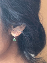 Load image into Gallery viewer, mint green glass earrings
