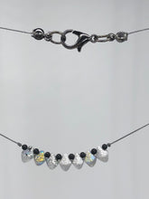 Load image into Gallery viewer, etched silver bead necklace
