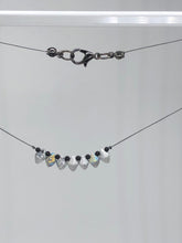 Load image into Gallery viewer, etched silver bead necklace
