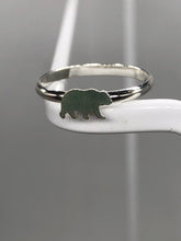 Load image into Gallery viewer, silver bear ring
