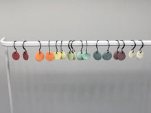 Load image into Gallery viewer, aqua porcelain drop earrings
