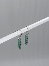 Load image into Gallery viewer, aqua frosted earrings
