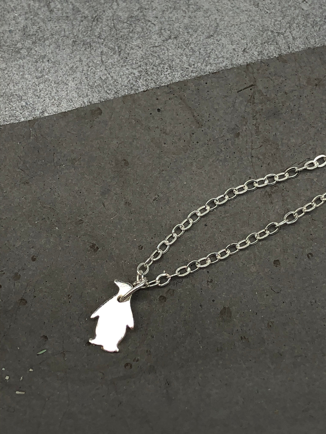 tiny penguin necklace