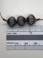 Load image into Gallery viewer, black and white bicone bead necklace
