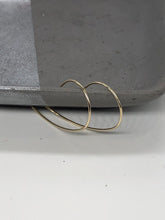 Load image into Gallery viewer, small modern hoops in gold
