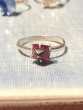 Load image into Gallery viewer, garnet and silver ring
