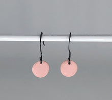 Load image into Gallery viewer, pink porcelain drop earrings
