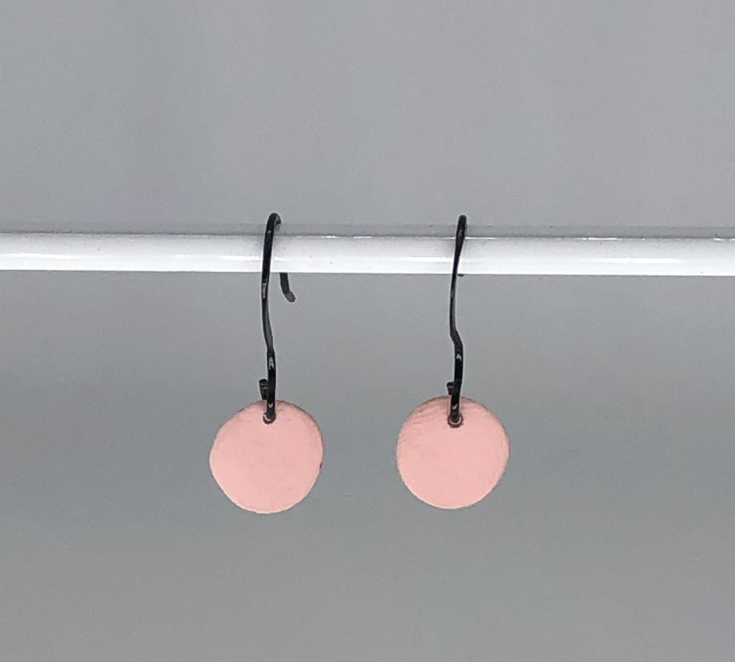 pink porcelain drop earrings