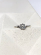 Load image into Gallery viewer, sterling silver &quot;?&quot; ring
