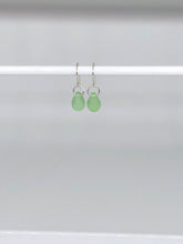 Load image into Gallery viewer, mint green glass earrings
