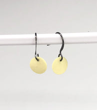 Load image into Gallery viewer, lemon yellow porcelain earrings
