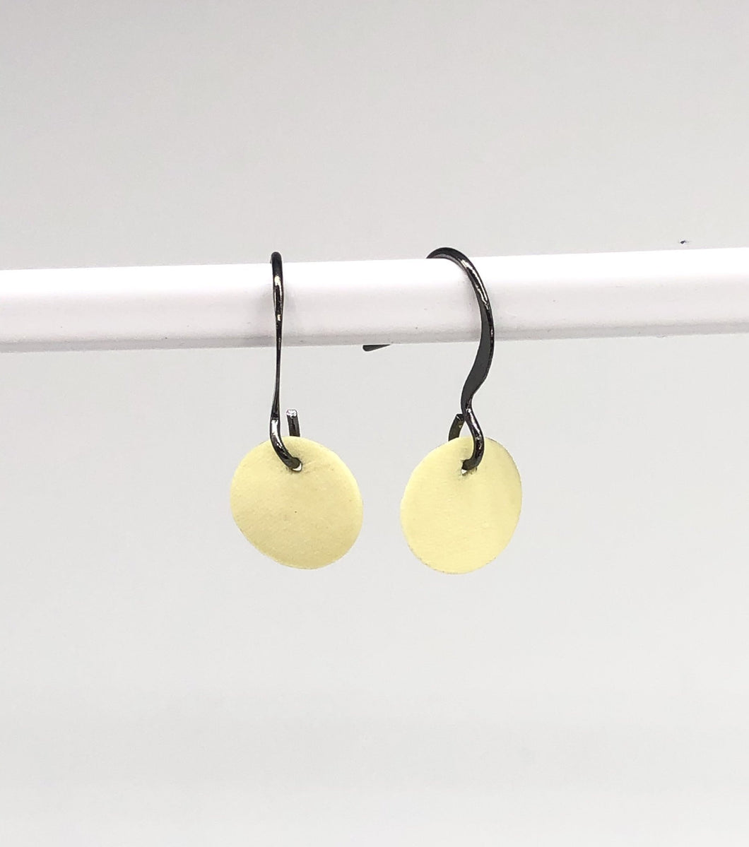 lemon yellow porcelain earrings