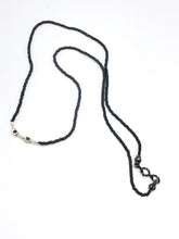 Load image into Gallery viewer, silver and grey bead necklace
