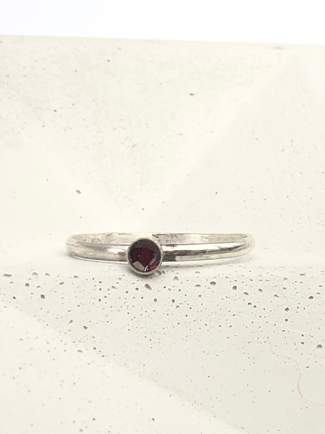 dark red enamel ring