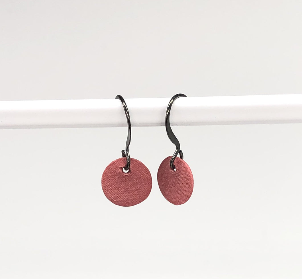 red porcelain earrings