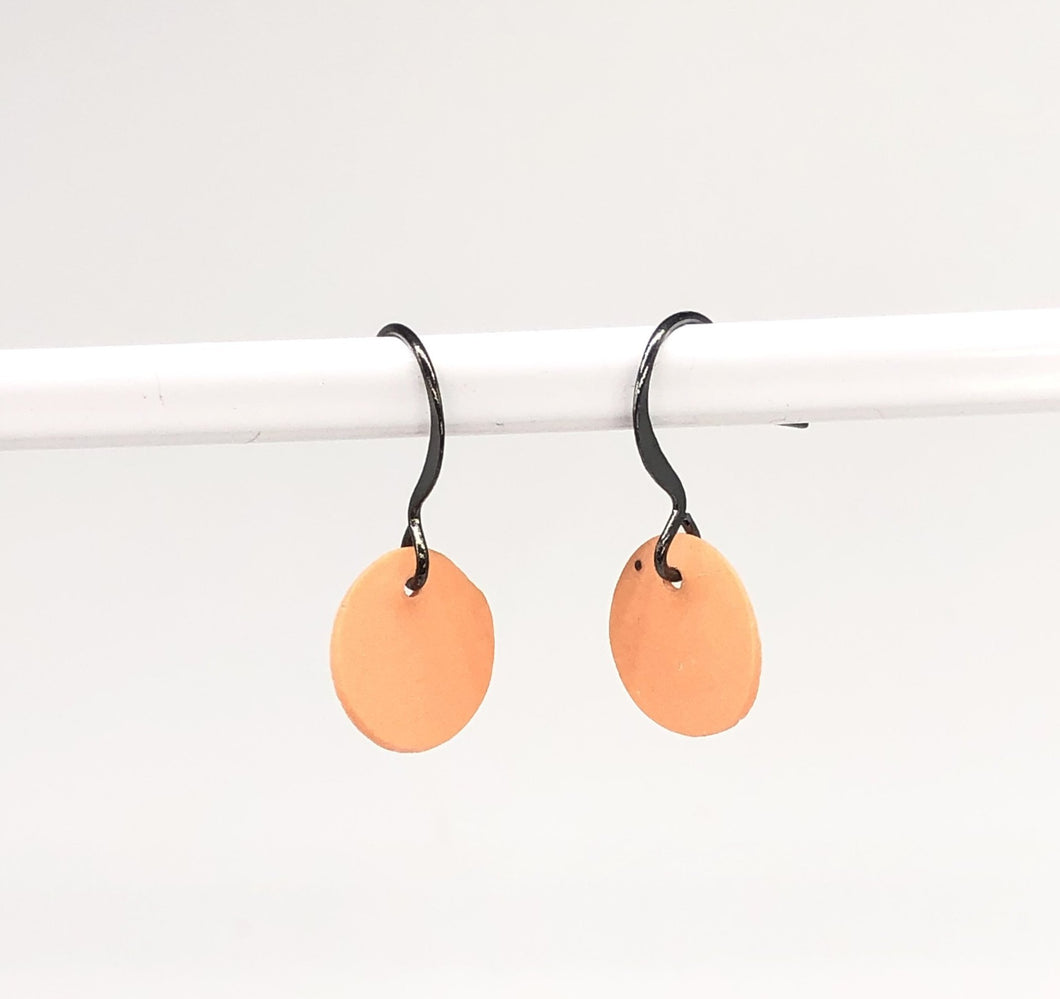 orange porcelain earrings