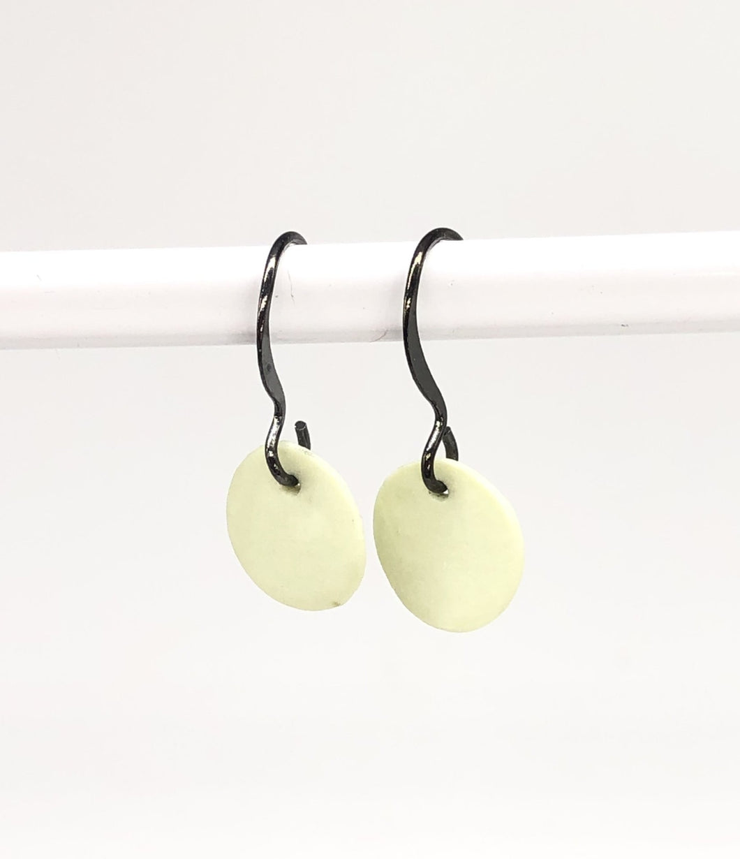 mint porcelain drop earrings