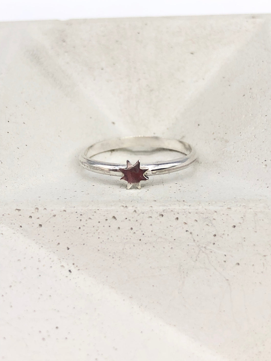 silver star ring