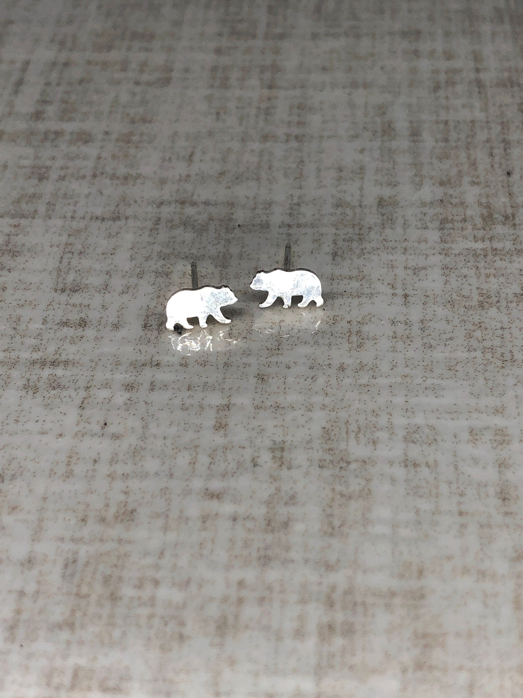 tiny bear earrings