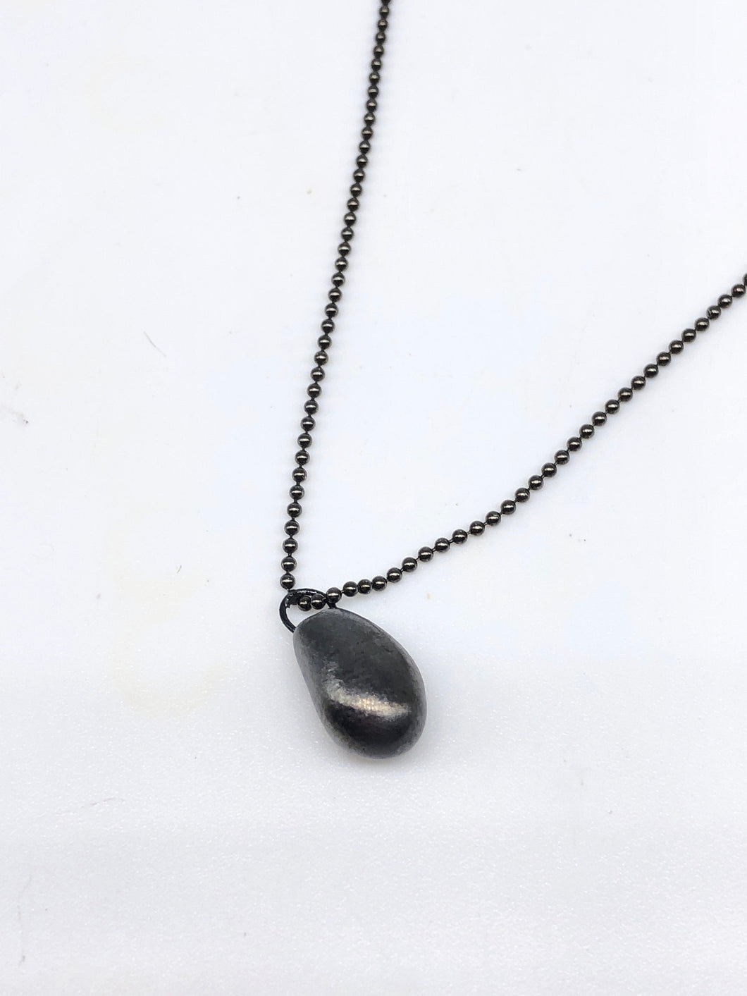 dark metallic gray ceramic pendant