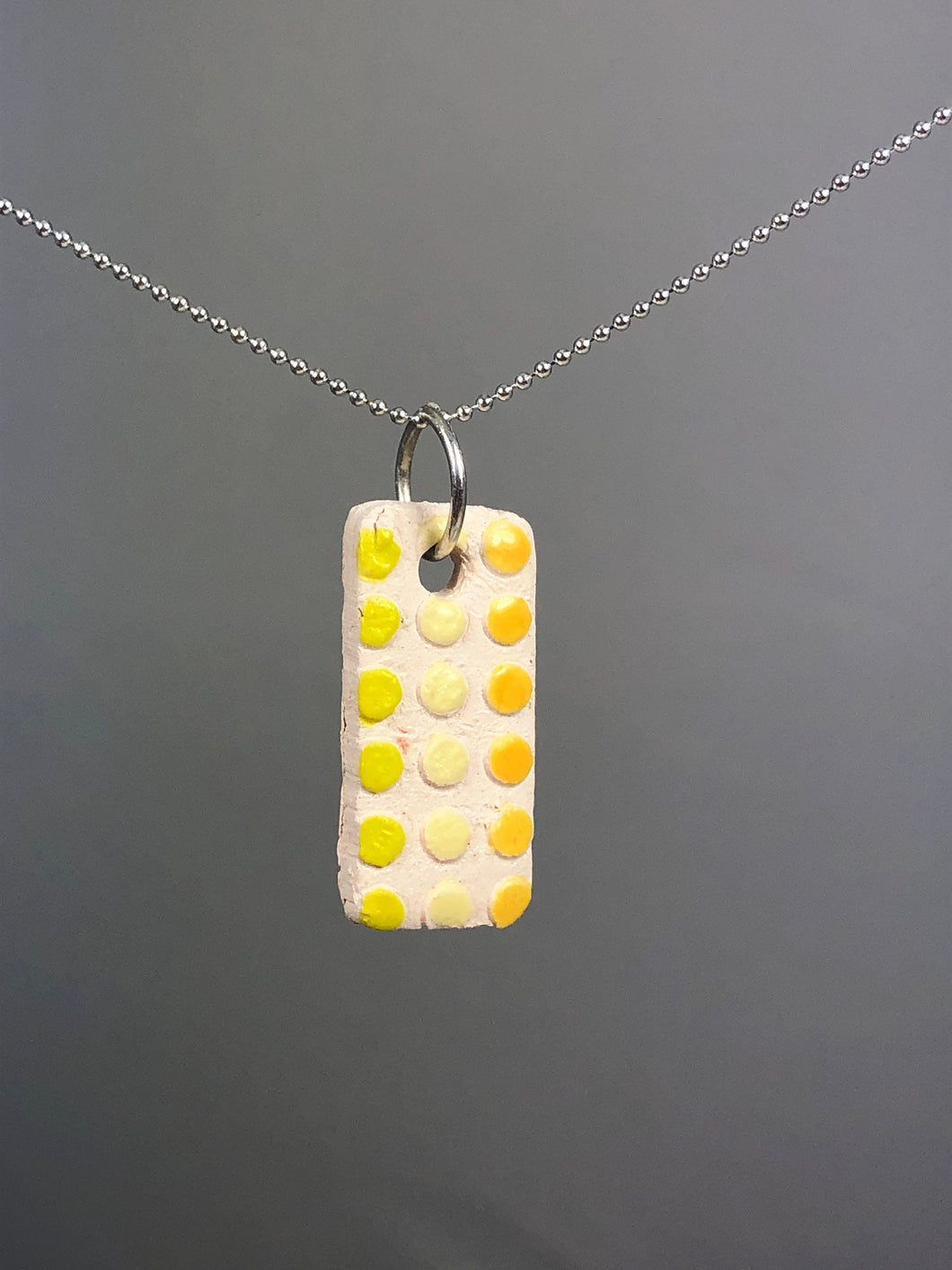 yellow dot pendant